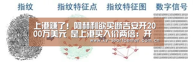 上港赚了!阿赫利欲买断吉安开2000万美元 是上港买入价两倍:开云官方网站(图4) KAIYUN体育